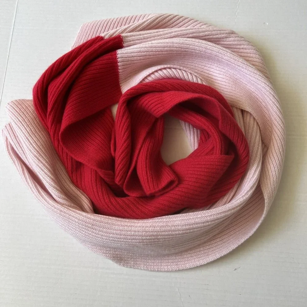 The Cashmere Project Scarf Sugar Blush Paris Red 100%Cashme💖Great gift💖 - Picture 1 of 7
